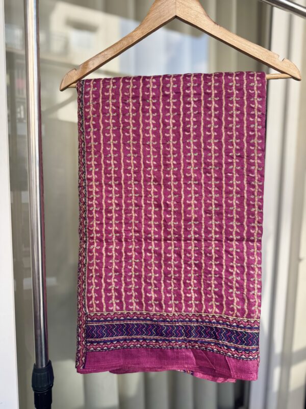 Tussar Kantha Saree