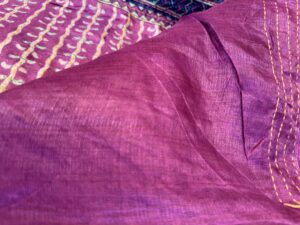 Tussar Kantha Saree - Image 3