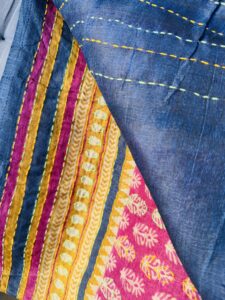 Tussar Kantha Saree - Image 3