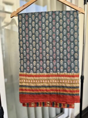Tussar Kantha Saree