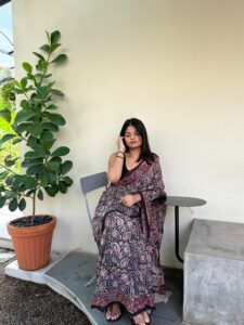 Kalamkari Mul Mul Cotton Sarees - Image 2
