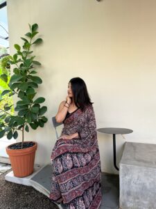Kalamkari Mul Mul Cotton Sarees - Image 3