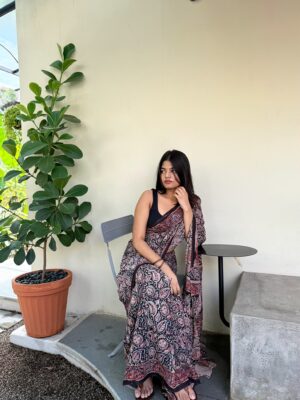 Kalamkari Mul Mul Cotton Sarees