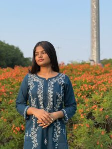 Chikankari Kurta - Teal Blue - Image 2