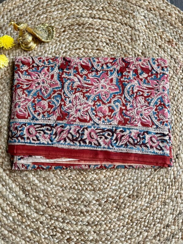 Kalamkari Mul Mul Cotton Sarees
