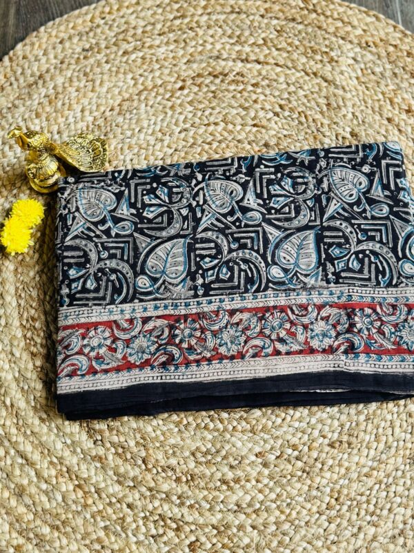 Kalamkari Mul Mul Cotton Sarees