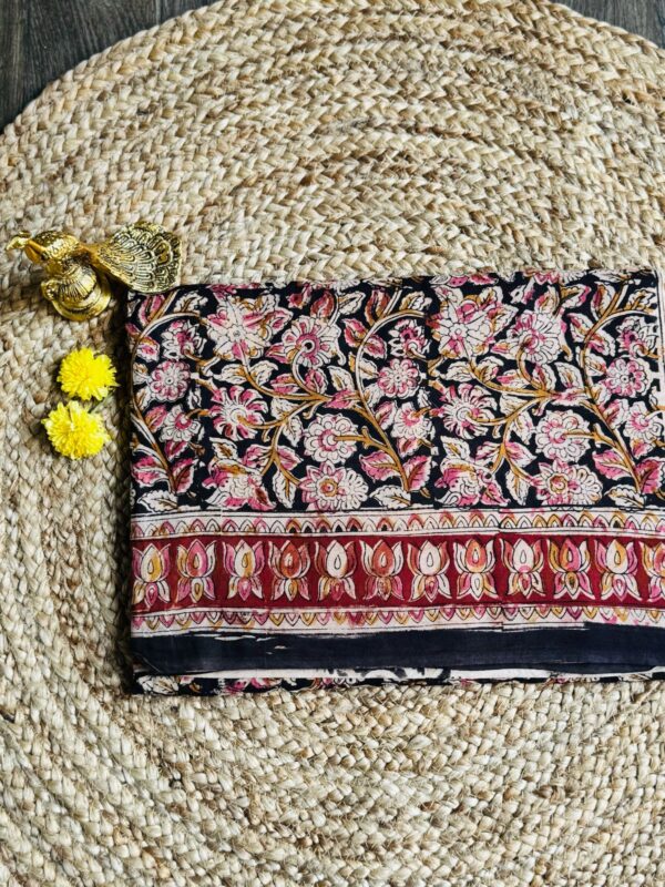 Kalamkari Mul Mul Cotton Sarees